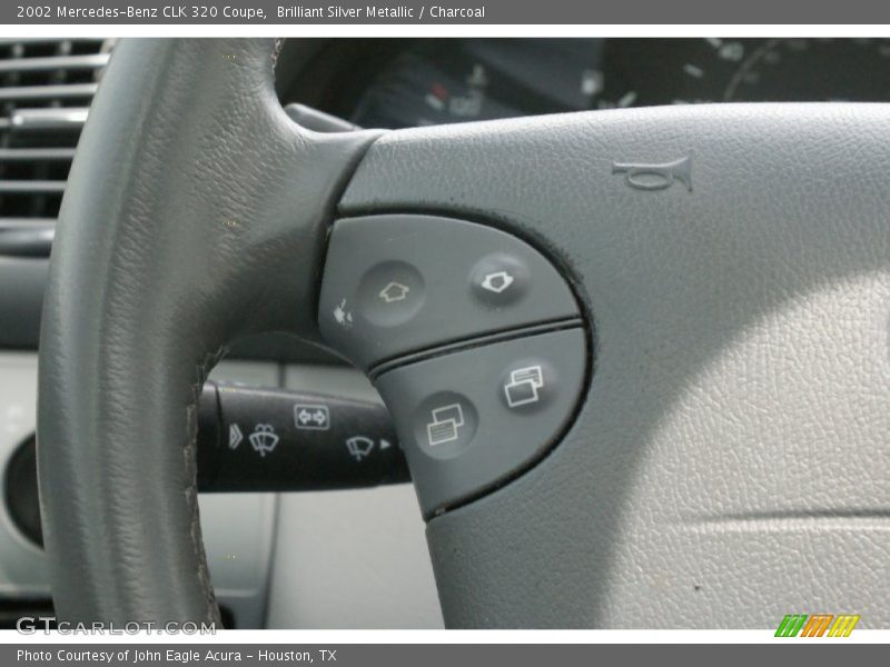 Brilliant Silver Metallic / Charcoal 2002 Mercedes-Benz CLK 320 Coupe