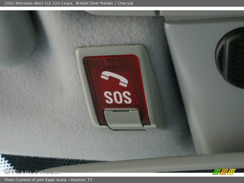Brilliant Silver Metallic / Charcoal 2002 Mercedes-Benz CLK 320 Coupe