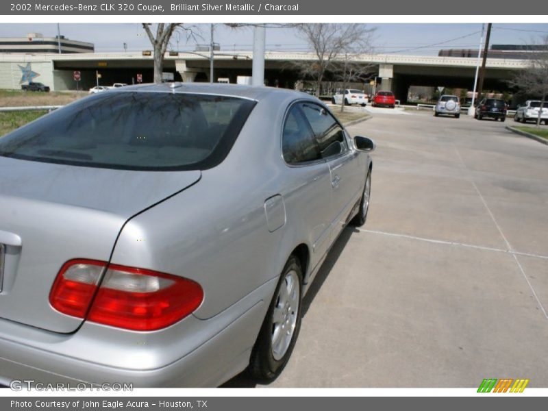 Brilliant Silver Metallic / Charcoal 2002 Mercedes-Benz CLK 320 Coupe