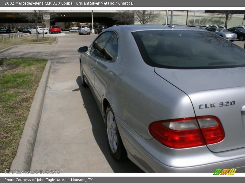 Brilliant Silver Metallic / Charcoal 2002 Mercedes-Benz CLK 320 Coupe