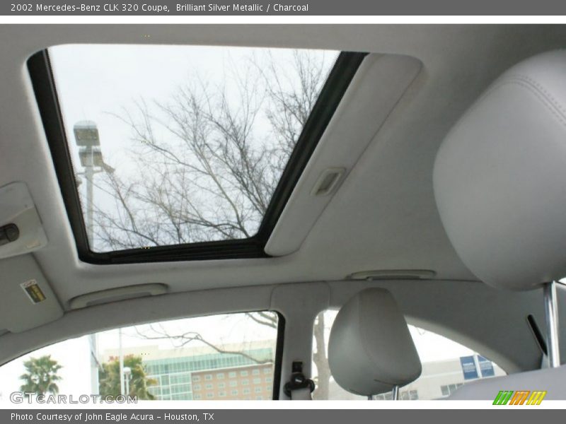Brilliant Silver Metallic / Charcoal 2002 Mercedes-Benz CLK 320 Coupe