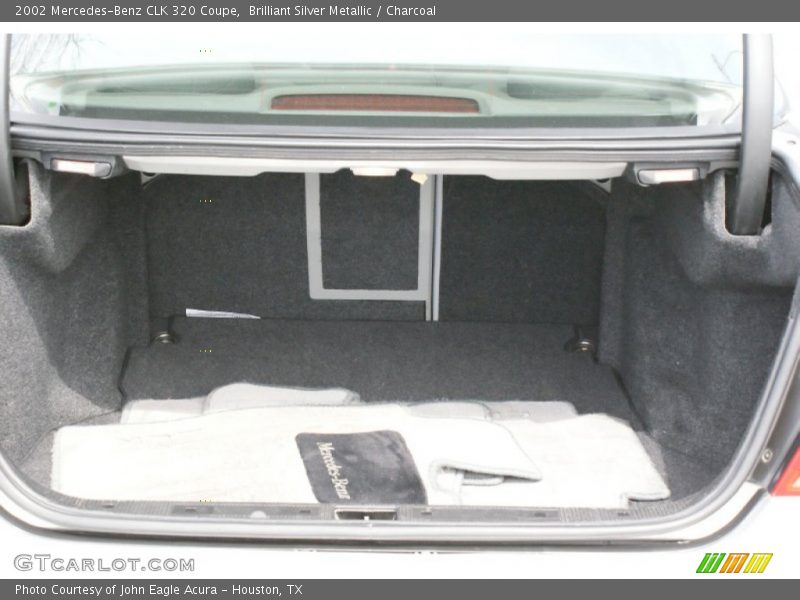 Brilliant Silver Metallic / Charcoal 2002 Mercedes-Benz CLK 320 Coupe