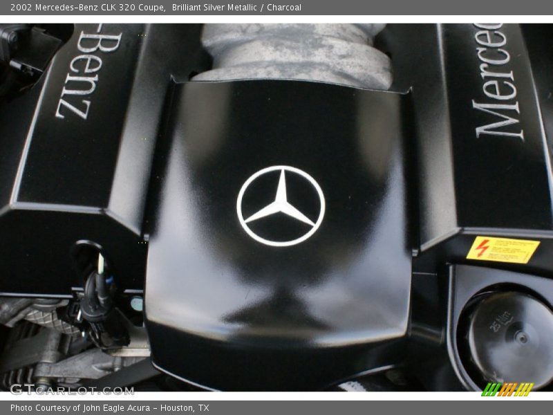 Brilliant Silver Metallic / Charcoal 2002 Mercedes-Benz CLK 320 Coupe