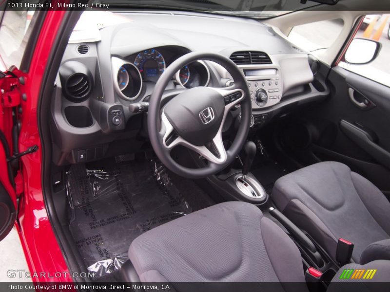 Milano Red / Gray 2013 Honda Fit