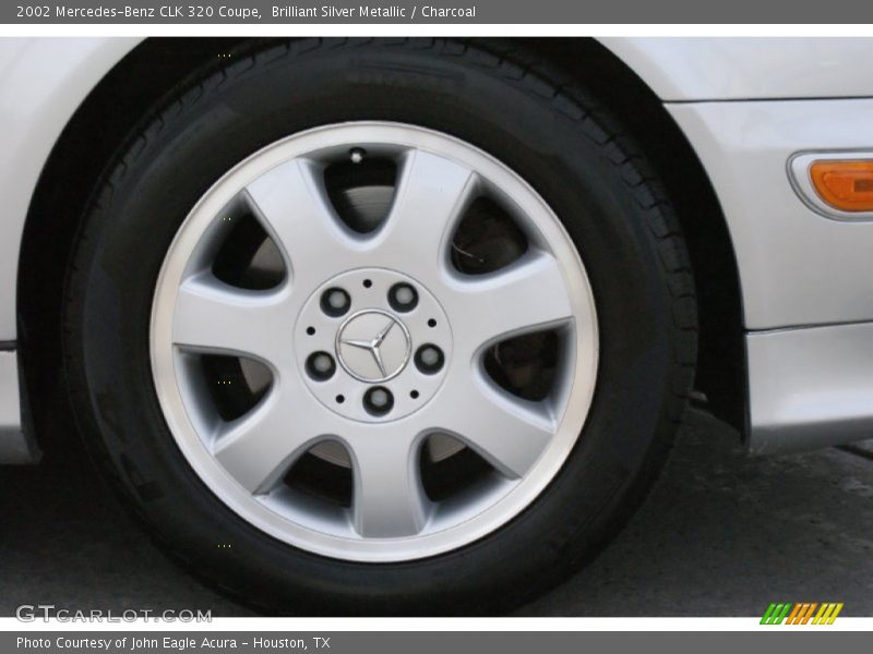Brilliant Silver Metallic / Charcoal 2002 Mercedes-Benz CLK 320 Coupe