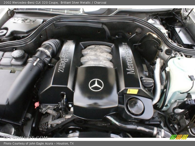 Brilliant Silver Metallic / Charcoal 2002 Mercedes-Benz CLK 320 Coupe