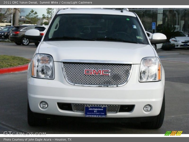 Summit White / Cocoa/Light Cashmere 2011 GMC Yukon Denali