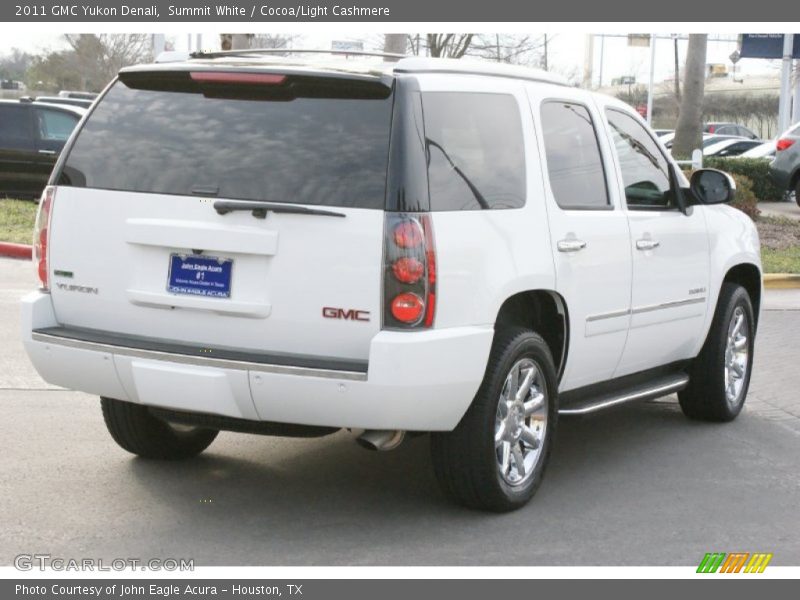 Summit White / Cocoa/Light Cashmere 2011 GMC Yukon Denali
