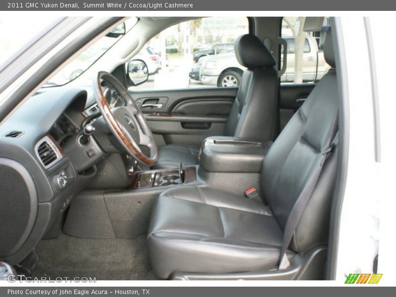 Summit White / Cocoa/Light Cashmere 2011 GMC Yukon Denali