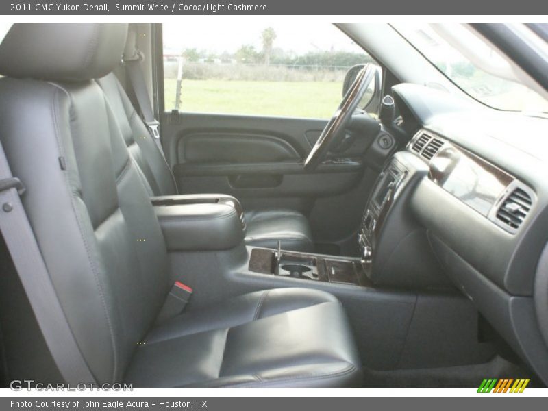 Summit White / Cocoa/Light Cashmere 2011 GMC Yukon Denali