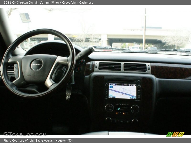 Summit White / Cocoa/Light Cashmere 2011 GMC Yukon Denali