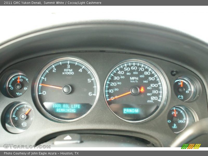 Summit White / Cocoa/Light Cashmere 2011 GMC Yukon Denali