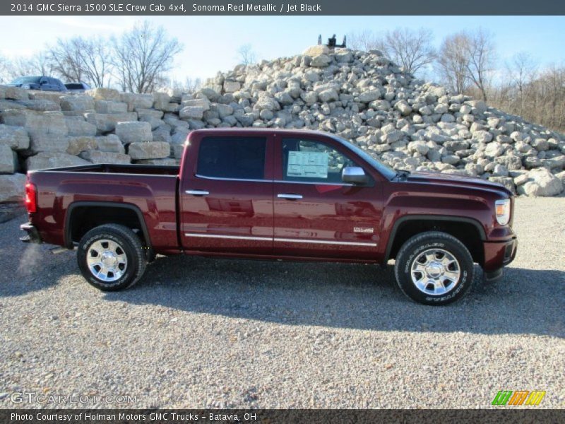 Sonoma Red Metallic / Jet Black 2014 GMC Sierra 1500 SLE Crew Cab 4x4