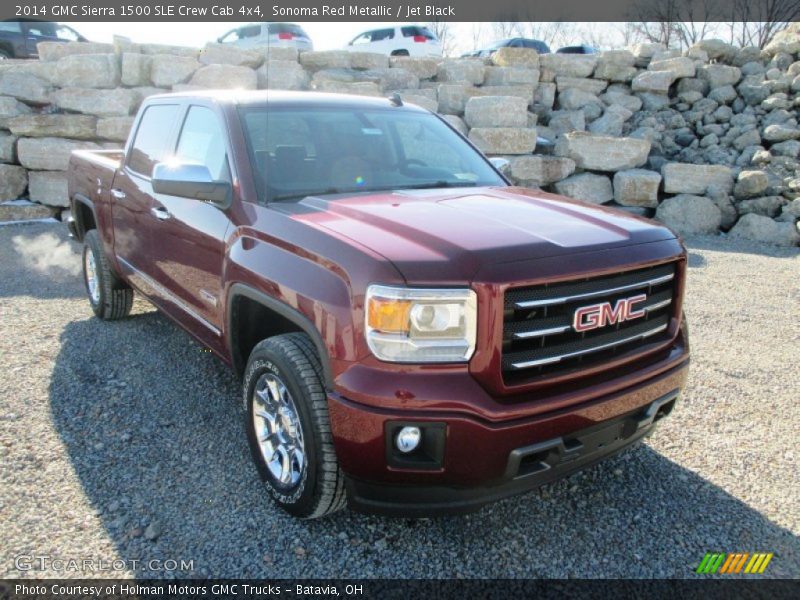 Sonoma Red Metallic / Jet Black 2014 GMC Sierra 1500 SLE Crew Cab 4x4