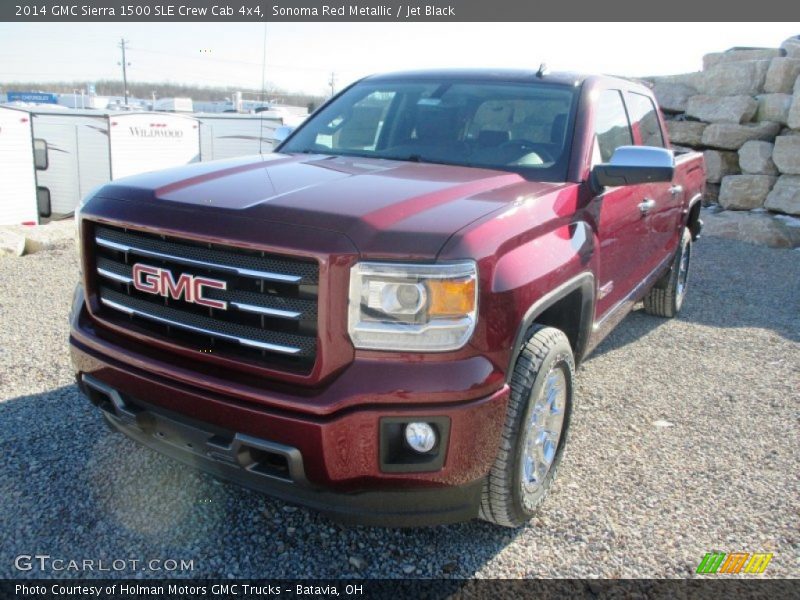 Sonoma Red Metallic / Jet Black 2014 GMC Sierra 1500 SLE Crew Cab 4x4