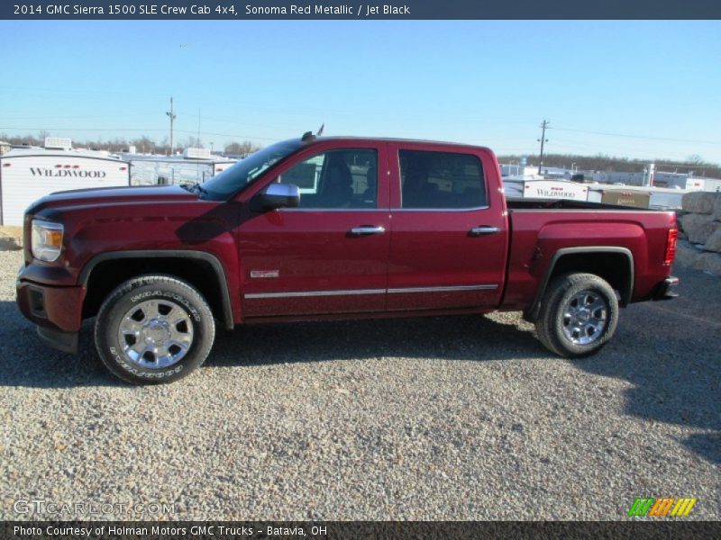 Sonoma Red Metallic / Jet Black 2014 GMC Sierra 1500 SLE Crew Cab 4x4