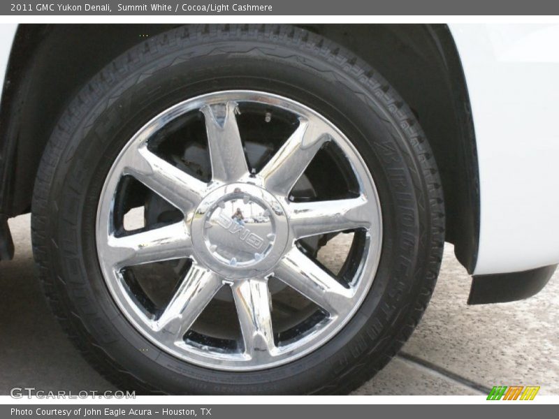 Summit White / Cocoa/Light Cashmere 2011 GMC Yukon Denali