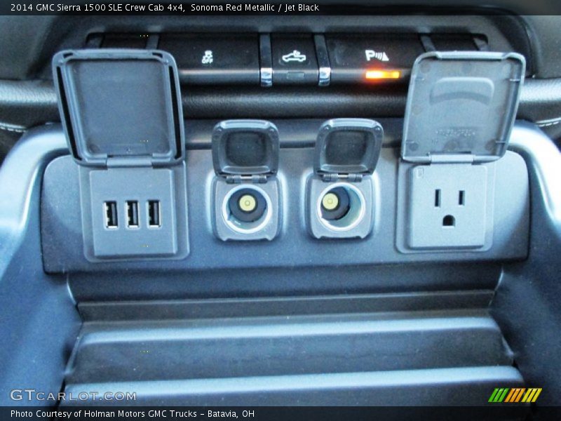 Sonoma Red Metallic / Jet Black 2014 GMC Sierra 1500 SLE Crew Cab 4x4