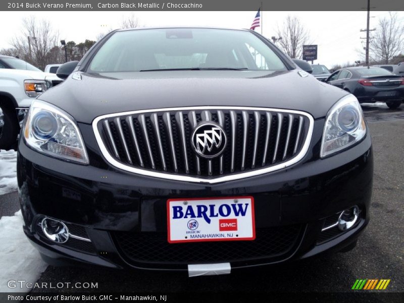 Carbon Black Metallic / Choccachino 2014 Buick Verano Premium