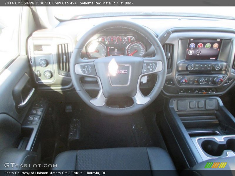Sonoma Red Metallic / Jet Black 2014 GMC Sierra 1500 SLE Crew Cab 4x4