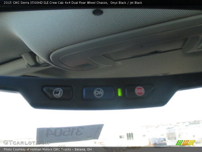 Onyx Black / Jet Black 2015 GMC Sierra 3500HD SLE Crew Cab 4x4 Dual Rear Wheel Chassis