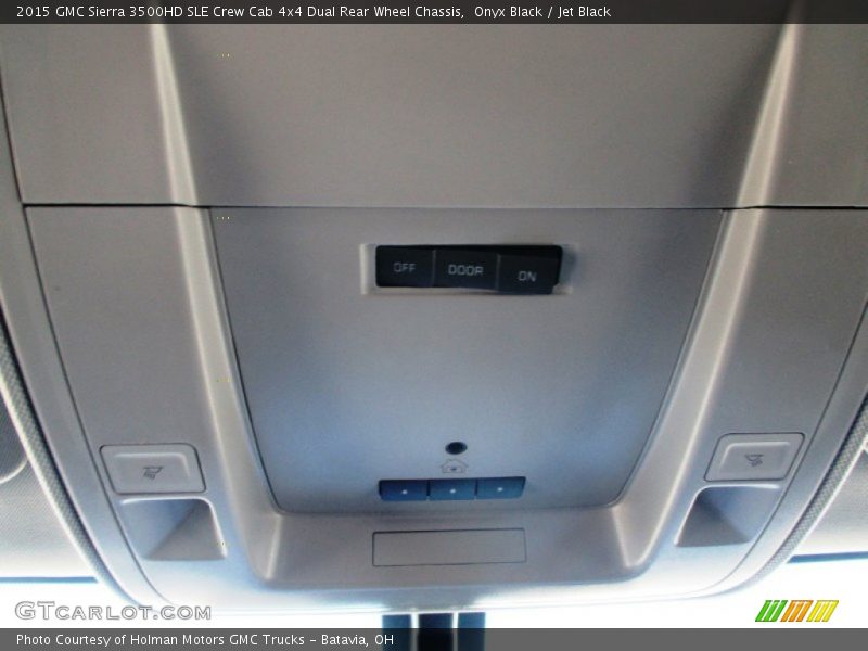 Onyx Black / Jet Black 2015 GMC Sierra 3500HD SLE Crew Cab 4x4 Dual Rear Wheel Chassis