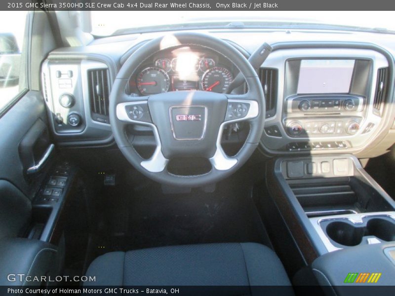 Dashboard of 2015 Sierra 3500HD SLE Crew Cab 4x4 Dual Rear Wheel Chassis
