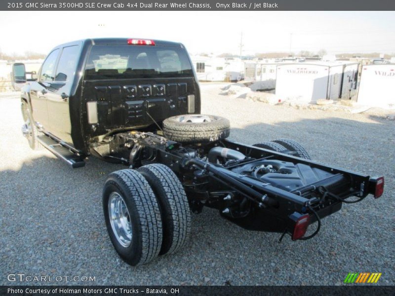  2015 Sierra 3500HD SLE Crew Cab 4x4 Dual Rear Wheel Chassis Onyx Black