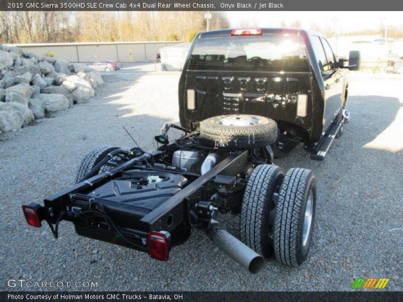 Onyx Black / Jet Black 2015 GMC Sierra 3500HD SLE Crew Cab 4x4 Dual Rear Wheel Chassis