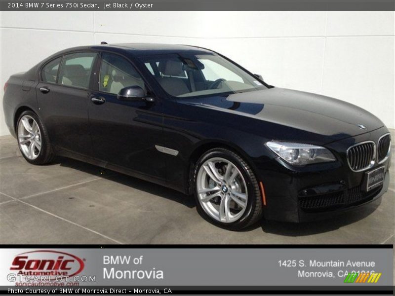 Jet Black / Oyster 2014 BMW 7 Series 750i Sedan