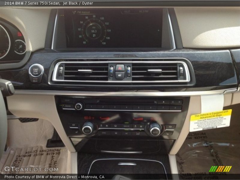 Jet Black / Oyster 2014 BMW 7 Series 750i Sedan