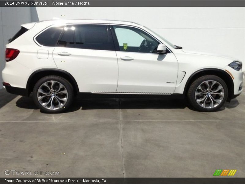 Alpine White / Mocha 2014 BMW X5 xDrive35i