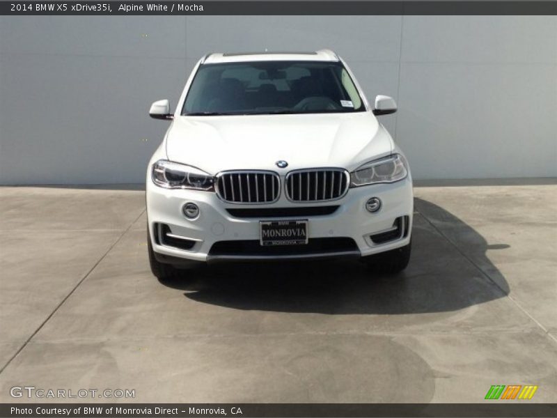 Alpine White / Mocha 2014 BMW X5 xDrive35i