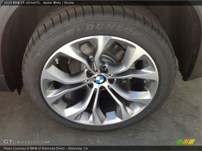 Alpine White / Mocha 2014 BMW X5 xDrive35i