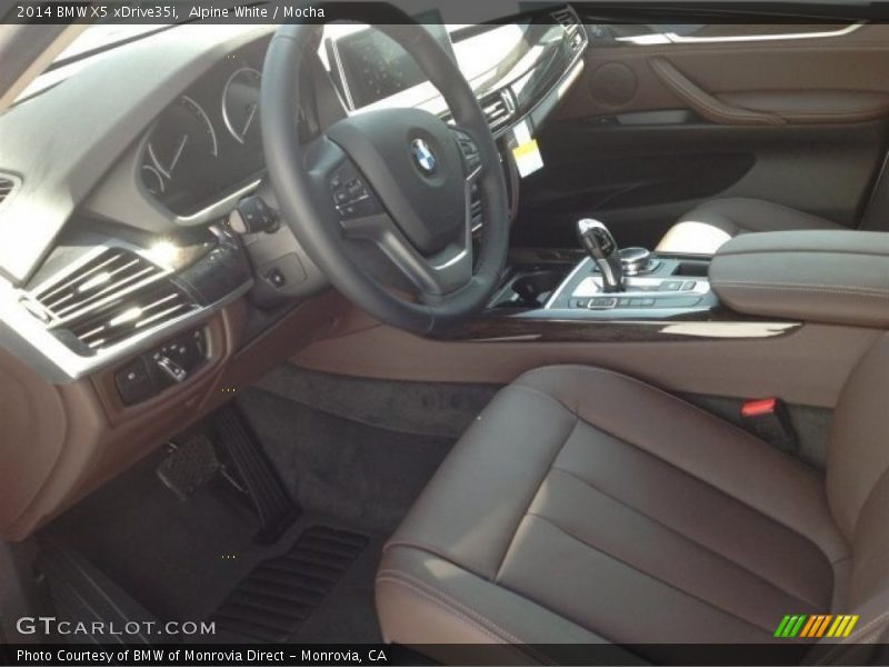 Alpine White / Mocha 2014 BMW X5 xDrive35i