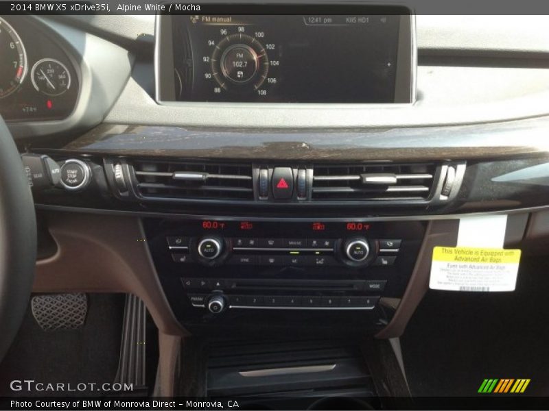 Alpine White / Mocha 2014 BMW X5 xDrive35i