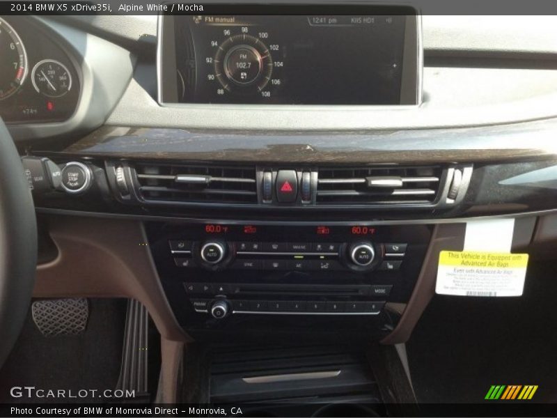 Alpine White / Mocha 2014 BMW X5 xDrive35i