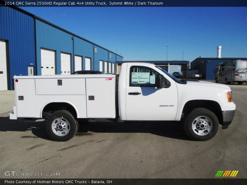  2014 Sierra 2500HD Regular Cab 4x4 Utility Truck Summit White