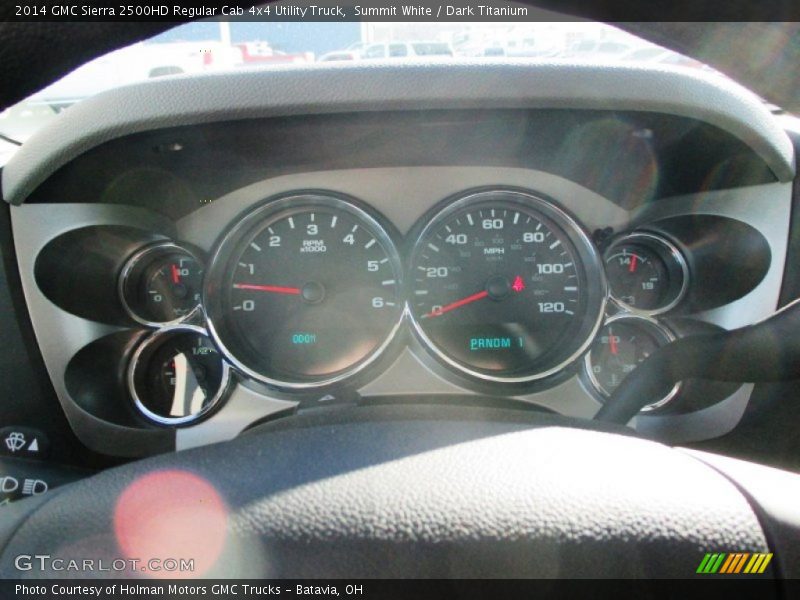 Summit White / Dark Titanium 2014 GMC Sierra 2500HD Regular Cab 4x4 Utility Truck