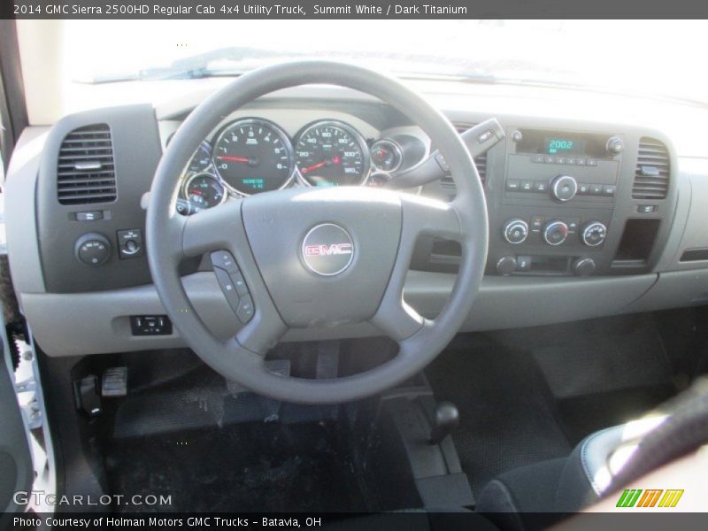 Summit White / Dark Titanium 2014 GMC Sierra 2500HD Regular Cab 4x4 Utility Truck