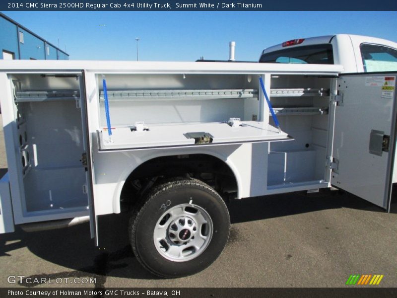 Summit White / Dark Titanium 2014 GMC Sierra 2500HD Regular Cab 4x4 Utility Truck