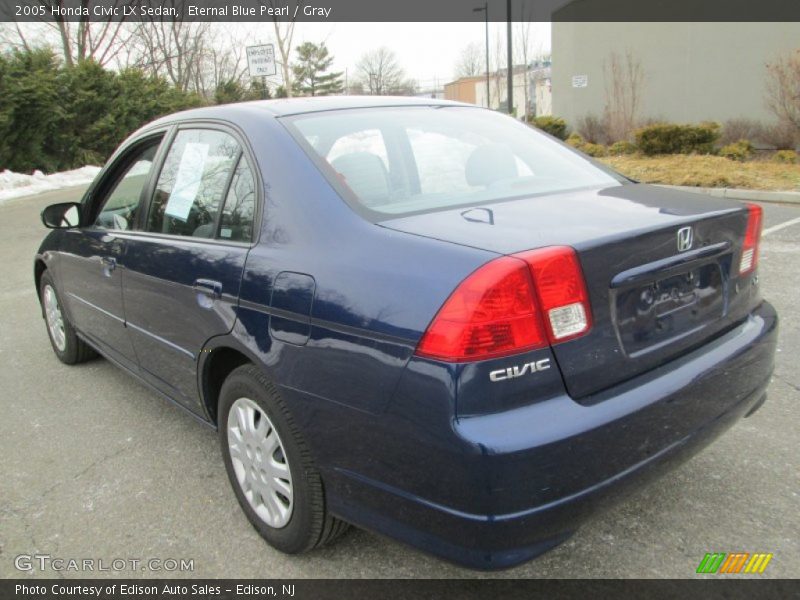 Eternal Blue Pearl / Gray 2005 Honda Civic LX Sedan