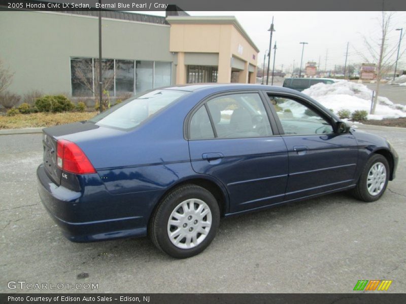 Eternal Blue Pearl / Gray 2005 Honda Civic LX Sedan