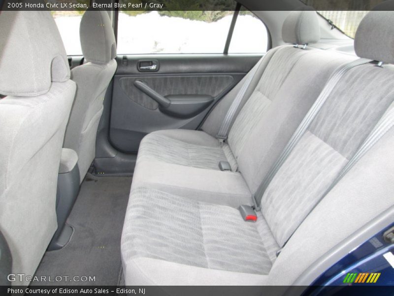 Eternal Blue Pearl / Gray 2005 Honda Civic LX Sedan