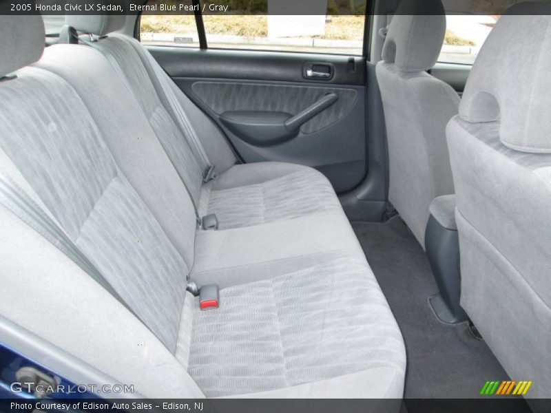 Eternal Blue Pearl / Gray 2005 Honda Civic LX Sedan