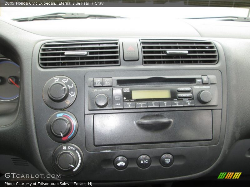 Eternal Blue Pearl / Gray 2005 Honda Civic LX Sedan
