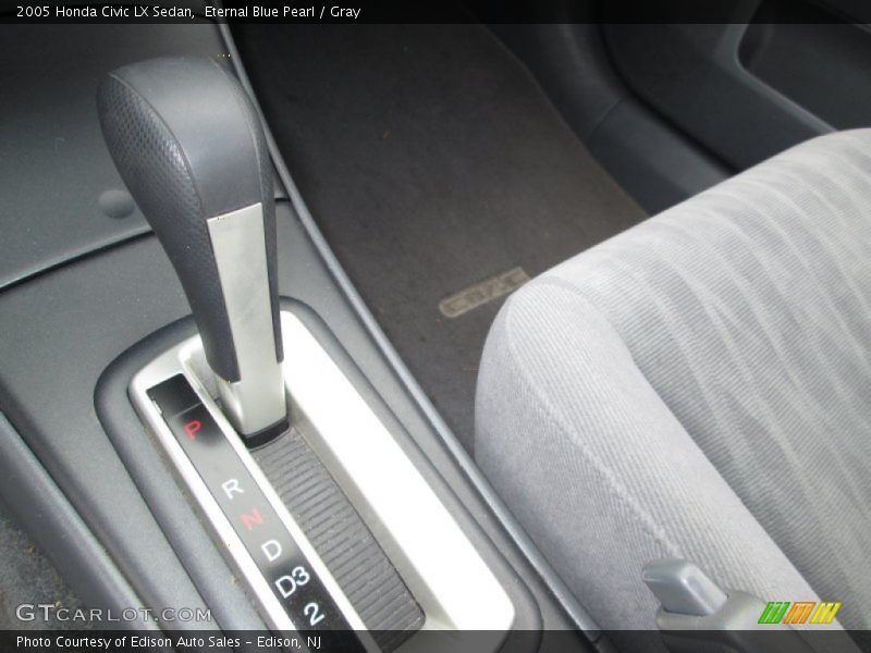 Eternal Blue Pearl / Gray 2005 Honda Civic LX Sedan