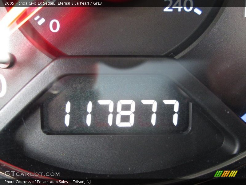 Eternal Blue Pearl / Gray 2005 Honda Civic LX Sedan