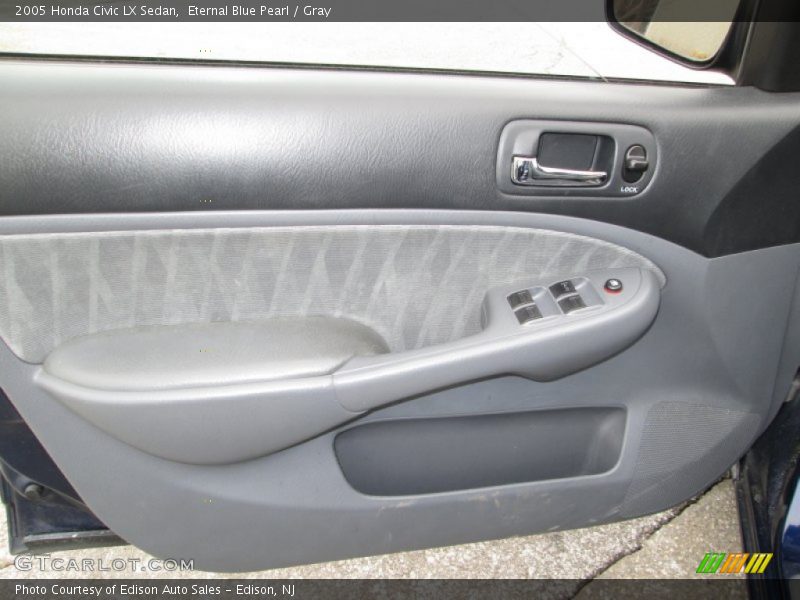 Eternal Blue Pearl / Gray 2005 Honda Civic LX Sedan