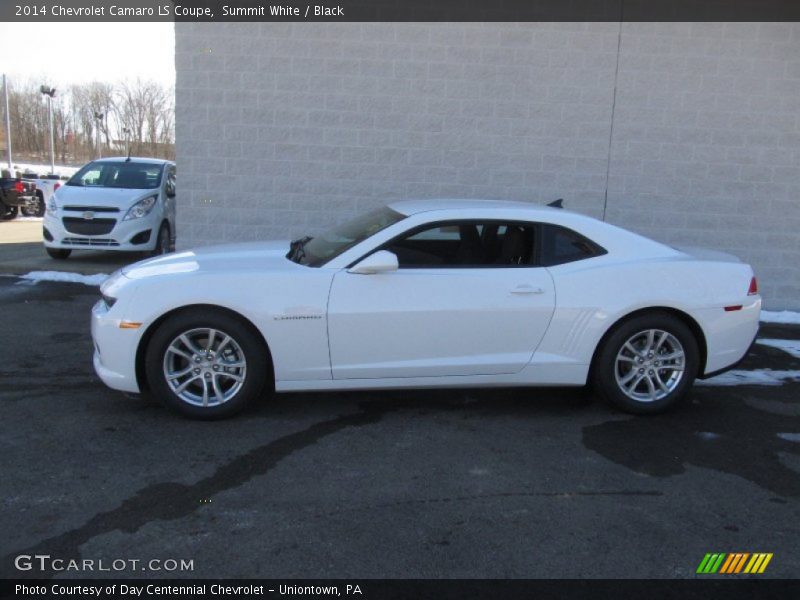 Summit White / Black 2014 Chevrolet Camaro LS Coupe